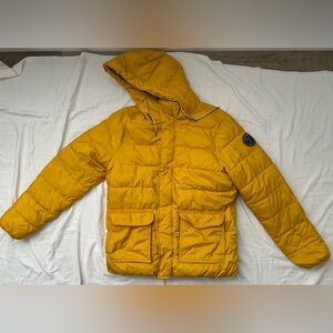 Vintage Abercrombie & Fitch Mustard Puffer Jacket